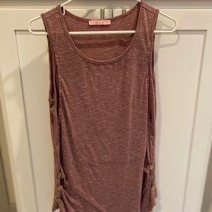 Mauve maternity/breastfeeding shirt